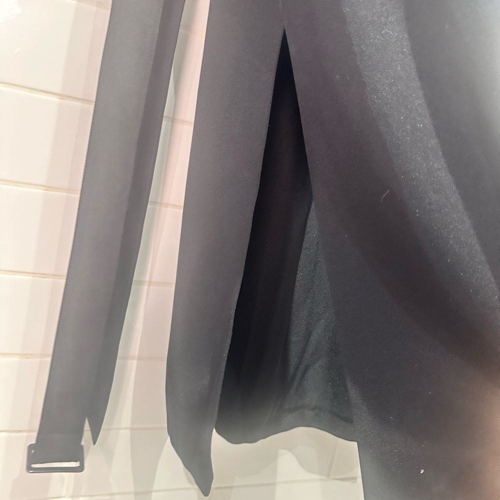 Apropos par Acorable Junior Black Long Trench Coat w/ Side Slits | 13/14 - Picture 7 of 8